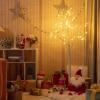 imagePreLit Birch Tree 4FT Lighted Artificial Dead Branches Xmas Tree w 48 Warm White LED Lights Plastic Base Indoor Outdoor Christmas Decoration for Home Office ampamp Party 4FT5ft