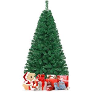 imageRealistic Verdant Christmas Tree Artificial Xmas Tree with 650 Dense Tips and Sturdy Metal Stand Winter Holiday Decoration for Indoor HomeOffice 6 ft5ft