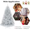 imageArtificial Christmas Tree 75FT Spruce Full Tree Design Hinged with 1258 Branch Tips ampamp Foldable Metal Stand Easy Assembly Holiday Decoration Xmas Tree for Festival Pink 75FTSilver