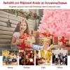 imageArtificial Christmas Tree 75FT Spruce Full Tree Design Hinged with 1258 Branch Tips ampamp Foldable Metal Stand Easy Assembly Holiday Decoration Xmas Tree for Festival Pink 75FTPink