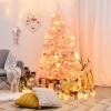 imageArtificial Christmas Tree 75FT Spruce Full Tree Design Hinged with 1258 Branch Tips ampamp Foldable Metal Stand Easy Assembly Holiday Decoration Xmas Tree for Festival Pink 75FTPink
