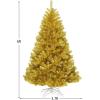 imageArtificial Christmas Tree 75FT Spruce Full Tree Design Hinged with 1258 Branch Tips ampamp Foldable Metal Stand Easy Assembly Holiday Decoration Xmas Tree for Festival Pink 75FTGold
