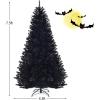 imageArtificial Christmas Tree 75FT Spruce Full Tree Design Hinged with 1258 Branch Tips ampamp Foldable Metal Stand Easy Assembly Holiday Decoration Xmas Tree for Festival Pink 75FTBlack