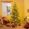 image6FT PreLit Artificial Christmas Tree Green Hinged Xmas Tree with Warm White LED Lights 11 Modes ampamp Remote Control Holiday Decoration Tree for Party Office Home 6ft7ft 6in