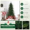 image6FT PreLit Artificial Christmas Tree Green Hinged Xmas Tree with Warm White LED Lights 11 Modes ampamp Remote Control Holiday Decoration Tree for Party Office Home 6ft7ft 6in