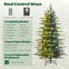 image6FT PreLit Artificial Christmas Tree Green Hinged Xmas Tree with Warm White LED Lights 11 Modes ampamp Remote Control Holiday Decoration Tree for Party Office Home 6ft6ft