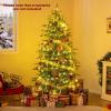 image6FT PreLit Artificial Christmas Tree Green Hinged Xmas Tree with Warm White LED Lights 11 Modes ampamp Remote Control Holiday Decoration Tree for Party Office Home 6ft6ft