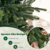 image6FT PreLit Artificial Christmas Tree Green Hinged Xmas Tree with Warm White LED Lights 11 Modes ampamp Remote Control Holiday Decoration Tree for Party Office Home 6ft9ft
