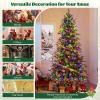 image6FT PreLit Artificial Christmas Tree Green Hinged Xmas Tree with Warm White LED Lights 11 Modes ampamp Remote Control Holiday Decoration Tree for Party Office Home 6ft9ft