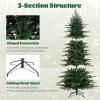 image6FT PreLit Artificial Christmas Tree Green Hinged Xmas Tree with Warm White LED Lights 11 Modes ampamp Remote Control Holiday Decoration Tree for Party Office Home 6ft7ft 6in