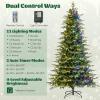 image6FT PreLit Artificial Christmas Tree Green Hinged Xmas Tree with Warm White LED Lights 11 Modes ampamp Remote Control Holiday Decoration Tree for Party Office Home 6ft9ft