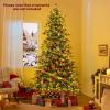image6FT PreLit Artificial Christmas Tree Green Hinged Xmas Tree with Warm White LED Lights 11 Modes ampamp Remote Control Holiday Decoration Tree for Party Office Home 6ft9ft