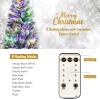 imageChristmas Tree 75 FT Artificial Decoration Tree wPVC Branch Tips Colorful Xmas Ball Decoration ampamp 300 LED Lights Foldable Metal Stand9 Light Strip Modes Xmas Tree for HomeOffice 75ft5ft