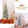 imageChristmas Tree 75 FT Artificial Decoration Tree wPVC Branch Tips Colorful Xmas Ball Decoration ampamp 300 LED Lights Foldable Metal Stand9 Light Strip Modes Xmas Tree for HomeOffice 75ft7ft 6in