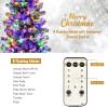 imageChristmas Tree 75 FT Artificial Decoration Tree wPVC Branch Tips Colorful Xmas Ball Decoration ampamp 300 LED Lights Foldable Metal Stand9 Light Strip Modes Xmas Tree for HomeOffice 75ft7ft 6in