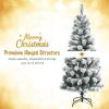 imageChristmas Tree 75 FT Artificial Decoration Tree wPVC Branch Tips Colorful Xmas Ball Decoration ampamp 300 LED Lights Foldable Metal Stand9 Light Strip Modes Xmas Tree for HomeOffice 75ft5ft