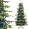 image6FT PreLit Artificial Christmas Tree Green Hinged Xmas Tree with Warm White LED Lights 11 Modes ampamp Remote Control Holiday Decoration Tree for Party Office Home 6ft7ft 6in