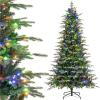 image6FT PreLit Artificial Christmas Tree Green Hinged Xmas Tree with Warm White LED Lights 11 Modes ampamp Remote Control Holiday Decoration Tree for Party Office Home 6ft9ft