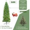 imageArtificial Christmas Tree Xmas Tree with Warm PreLights and LED Lighting Holiday Decoration Tree for Home Office Apartment FamilyFriendly NonFlammable 6ft6ft