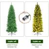 imageArtificial Christmas Tree Xmas Tree with Warm PreLights and LED Lighting Holiday Decoration Tree for Home Office Apartment FamilyFriendly NonFlammable 6ft6ft