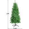 imageArtificial Christmas Tree Xmas Tree with Warm PreLights and LED Lighting Holiday Decoration Tree for Home Office Apartment FamilyFriendly NonFlammable 6ft5ft