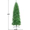 imageArtificial Christmas Tree Xmas Tree with Warm PreLights and LED Lighting Holiday Decoration Tree for Home Office Apartment FamilyFriendly NonFlammable 6ft7ft