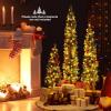 imageSet of 3 PreLit Potted Christmas Trees Artificial Pencil Christmas Tree Set 345Ft with Warm White LED Lights 9 Lighting Modes Timer Control Holiday decorationation Tree for Home Party