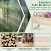 imageCHEFJOY Raised Garden Bed Wood Elevated Planter Box Stand wLegs amp Drainage Holes for Vegetables Outdoor Plant Container for Backyard Patio Balcony Greenhouse Easy Assembly 475 x 17 x 20