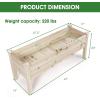 imageCHEFJOY Raised Garden Bed Wood Elevated Planter Box Stand wLegs amp Drainage Holes for Vegetables Outdoor Plant Container for Backyard Patio Balcony Greenhouse Easy Assembly 475 x 17 x 20