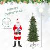 image6FT Prelit Artificial Christmas Tree Cashmere Xmas Tree with 370 Pine Needles 200 Warm White LED Lights with Bulb Cover Natural Pine Cones Foldable Metal Stand for Home Office 6ft7ft
