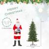 image6FT Prelit Artificial Christmas Tree Cashmere Xmas Tree with 370 Pine Needles 200 Warm White LED Lights with Bulb Cover Natural Pine Cones Foldable Metal Stand for Home Office 6ft6ft