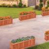 imageWooden Raised Garden Bed Outdoor Elevated Garden Box with Drainage Holes Rectangular Planter Box for VegetablesHerbsFlowersFruits in Garden Patio Backyard Lawn 40L x 12W x 12H40L x 12W x 12H