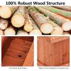 imageWooden Raised Garden Bed Outdoor Elevated Garden Box with Drainage Holes Rectangular Planter Box for VegetablesHerbsFlowersFruits in Garden Patio Backyard Lawn 40L x 12W x 12H285L x 95W x 10H