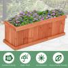 imageWooden Raised Garden Bed Outdoor Elevated Garden Box with Drainage Holes Rectangular Planter Box for VegetablesHerbsFlowersFruits in Garden Patio Backyard Lawn 40L x 12W x 12H285L x 95W x 10H