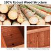 imageWooden Raised Garden Bed Outdoor Elevated Garden Box with Drainage Holes Rectangular Planter Box for VegetablesHerbsFlowersFruits in Garden Patio Backyard Lawn 40L x 12W x 12H40L x 12W x 12H