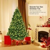 image:imagePrelit Christmas Tree 7FT Indoor Xmas Tree with 1096 PVC Branch Warm White LED Lights amp Removable Metal Hinge Artificial Christmas Tree for Home Holiday Decoration 7FT7ft