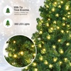 image:imagePrelit Christmas Tree 7FT Indoor Xmas Tree with 1096 PVC Branch Warm White LED Lights amp Removable Metal Hinge Artificial Christmas Tree for Home Holiday Decoration 7FT7ft