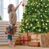 image:imagePrelit Christmas Tree 7FT Indoor Xmas Tree with 1096 PVC Branch Warm White LED Lights amp Removable Metal Hinge Artificial Christmas Tree for Home Holiday Decoration 7FT7ft