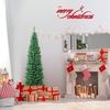 image:imageSlim Artificial Pencil Christmas Tree Xmas Tree with Realistic Foliage amp Sturdy Metal Stand SpaceSaving Decoration for Home Office Apartment Corridor Festive Evergreen 5ft5ft