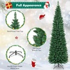 image:imageSlim Artificial Pencil Christmas Tree Xmas Tree with Realistic Foliage amp Sturdy Metal Stand SpaceSaving Decoration for Home Office Apartment Corridor Festive Evergreen 5ft7ft