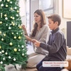 image:imageSlim Artificial Pencil Christmas Tree Xmas Tree with Realistic Foliage amp Sturdy Metal Stand SpaceSaving Decoration for Home Office Apartment Corridor Festive Evergreen 5ft5ft