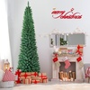 image:imageSlim Artificial Pencil Christmas Tree Xmas Tree with Realistic Foliage amp Sturdy Metal Stand SpaceSaving Decoration for Home Office Apartment Corridor Festive Evergreen 5ft9ft