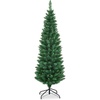 image:imageSlim Artificial Pencil Christmas Tree Xmas Tree with Realistic Foliage amp Sturdy Metal Stand SpaceSaving Decoration for Home Office Apartment Corridor Festive Evergreen 5ft5ft