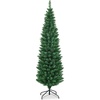 image:imageSlim Artificial Pencil Christmas Tree Xmas Tree with Realistic Foliage amp Sturdy Metal Stand SpaceSaving Decoration for Home Office Apartment Corridor Festive Evergreen 5ft6ft