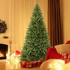 image:image75ft Artificial Christmas Tree Unlit Hinged Spruce Tree with Dense PVC Branch Tips amp Stable Metal Stand Easy Assembly Full Classic Xmas Tree for Indoor and Outdoor Decoration 75FT9ft