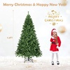 image:image75ft Artificial Christmas Tree Unlit Hinged Spruce Tree with Dense PVC Branch Tips amp Stable Metal Stand Easy Assembly Full Classic Xmas Tree for Indoor and Outdoor Decoration 75FT7ft 6in