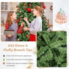 image:image75ft Artificial Christmas Tree Unlit Hinged Spruce Tree with Dense PVC Branch Tips amp Stable Metal Stand Easy Assembly Full Classic Xmas Tree for Indoor and Outdoor Decoration 75FT9ft