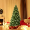 image:image75ft Artificial Christmas Tree Unlit Hinged Spruce Tree with Dense PVC Branch Tips amp Stable Metal Stand Easy Assembly Full Classic Xmas Tree for Indoor and Outdoor Decoration 75FT7ft 6in