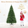 image:image75ft Artificial Christmas Tree Unlit Hinged Spruce Tree with Dense PVC Branch Tips amp Stable Metal Stand Easy Assembly Full Classic Xmas Tree for Indoor and Outdoor Decoration 75FT9ft