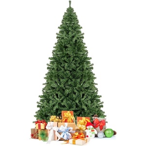 image:image75ft Artificial Christmas Tree Unlit Hinged Spruce Tree with Dense PVC Branch Tips amp Stable Metal Stand Easy Assembly Full Classic Xmas Tree for Indoor and Outdoor Decoration 75FT9ft